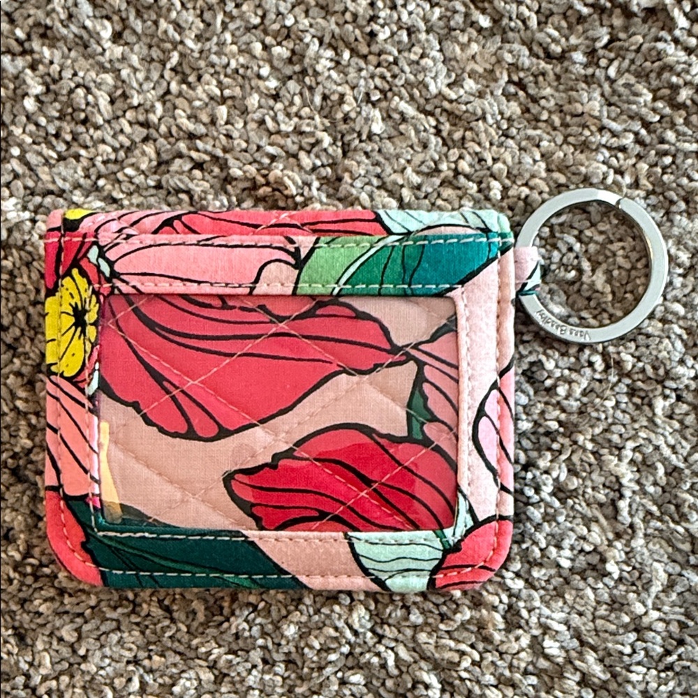 Vera Bradley Floral Pink and Green Wallet